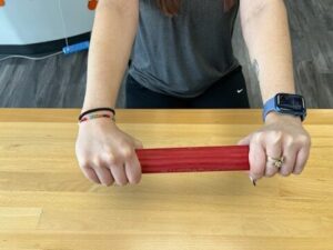 Eccentric loading for lateral epicondylitis 